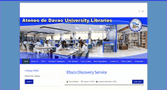 Desktop Screenshot of library.addu.edu.ph